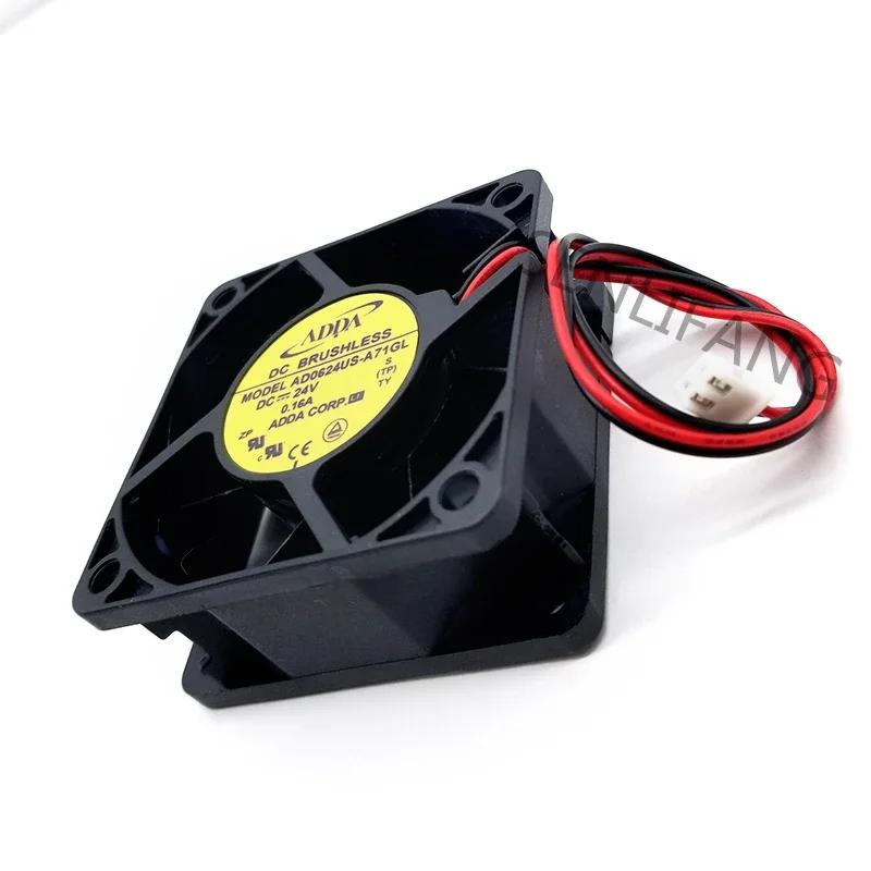 ADDA AD0624US-A71GL 2   , DC 24V, 0.16A, 60x60x25mm, 6cm ǳ, ǰ